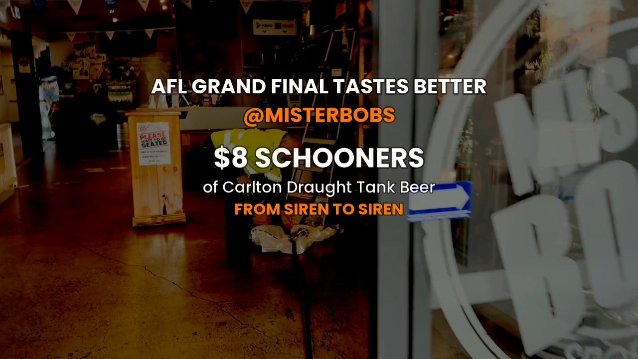 Featured image for “AFL Grand Final 2026 at Mister Bob’s Sports Bar”